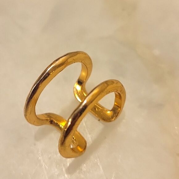 NWT Gorjana Teagan Ring Sz 6 Layering Stacking Boho Feminine 18k Gold Dainty - Picture 4 of 8